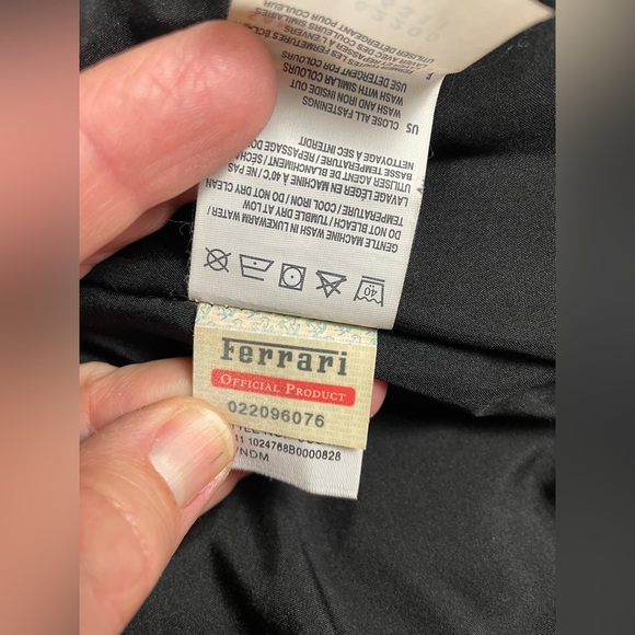 Puma Ferrari Light Puffer Zip Jacket Logo Nylon Black Official Product Womens XL - Picture 8 of 15